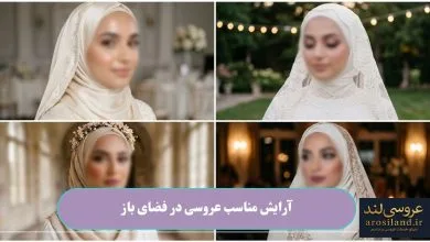 آرایش مناسب عروسی در فضای باز